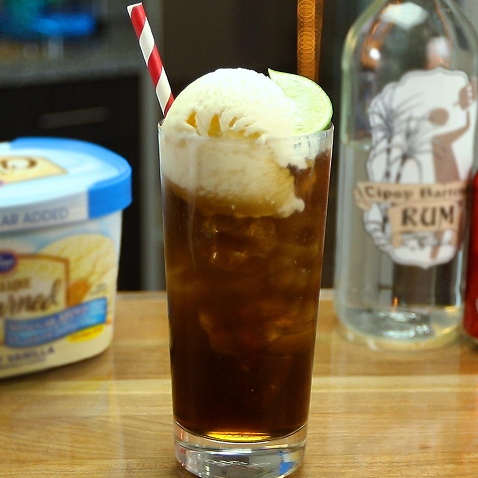 Rum And Coke Float Cocktail Recipe