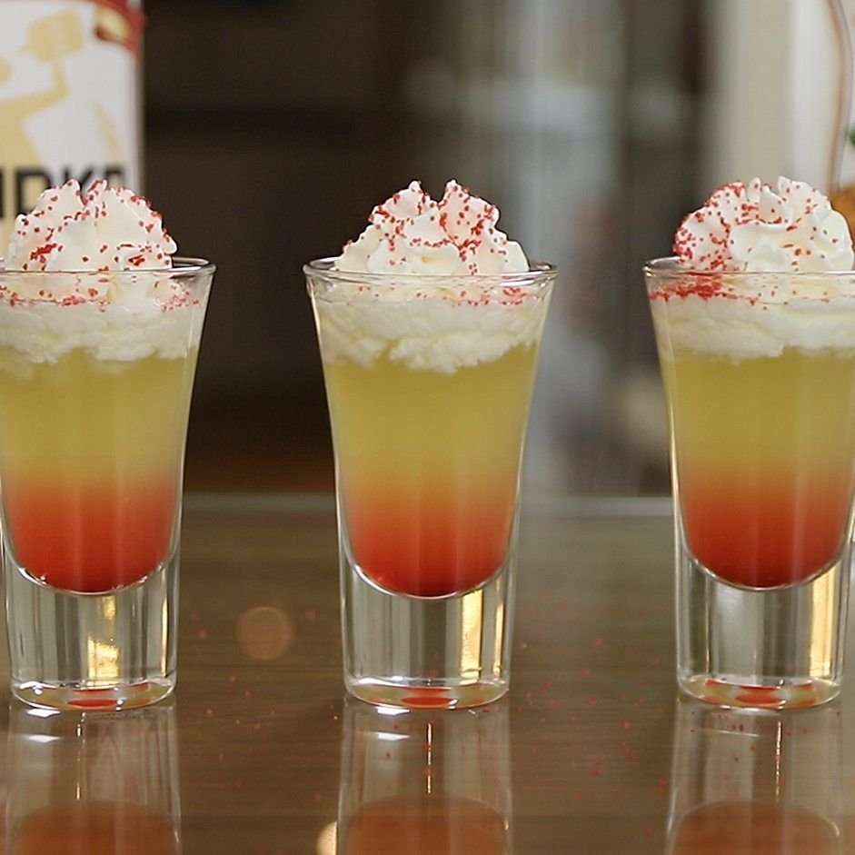 Creamy Sex On The Beach Shots Cocktail Recipe image