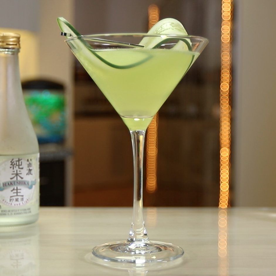 Cucumber Saketini Cocktail Recipe
