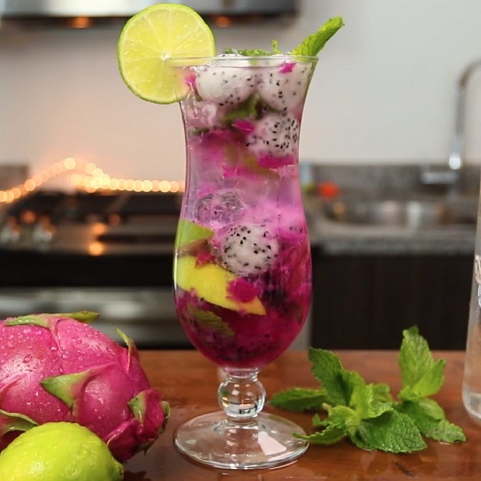 Dragon Fruit Mojito Cocktail Recipe