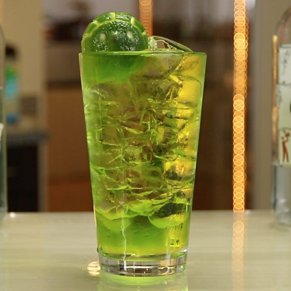 Happy Green Hedgehog Cocktail Recipe