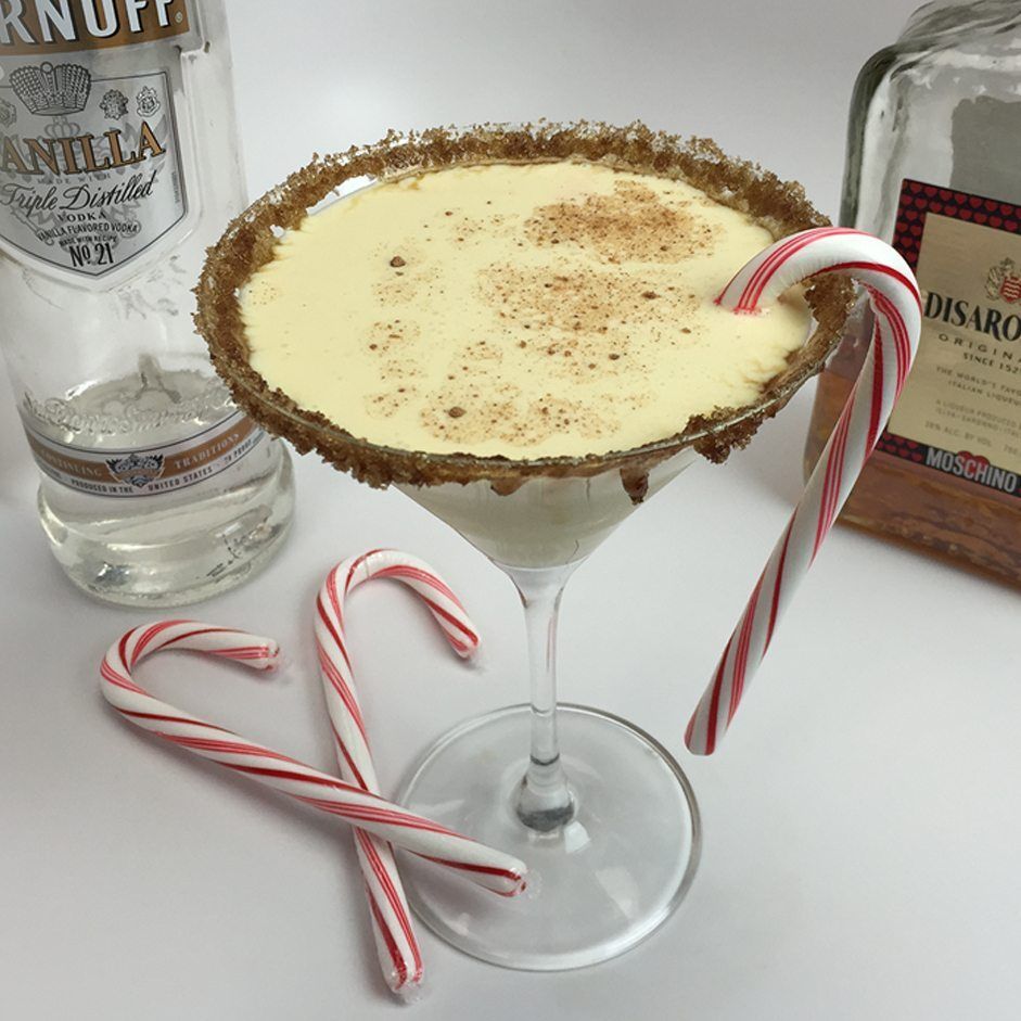 Italian Eggnog Martini Cocktail Recipe