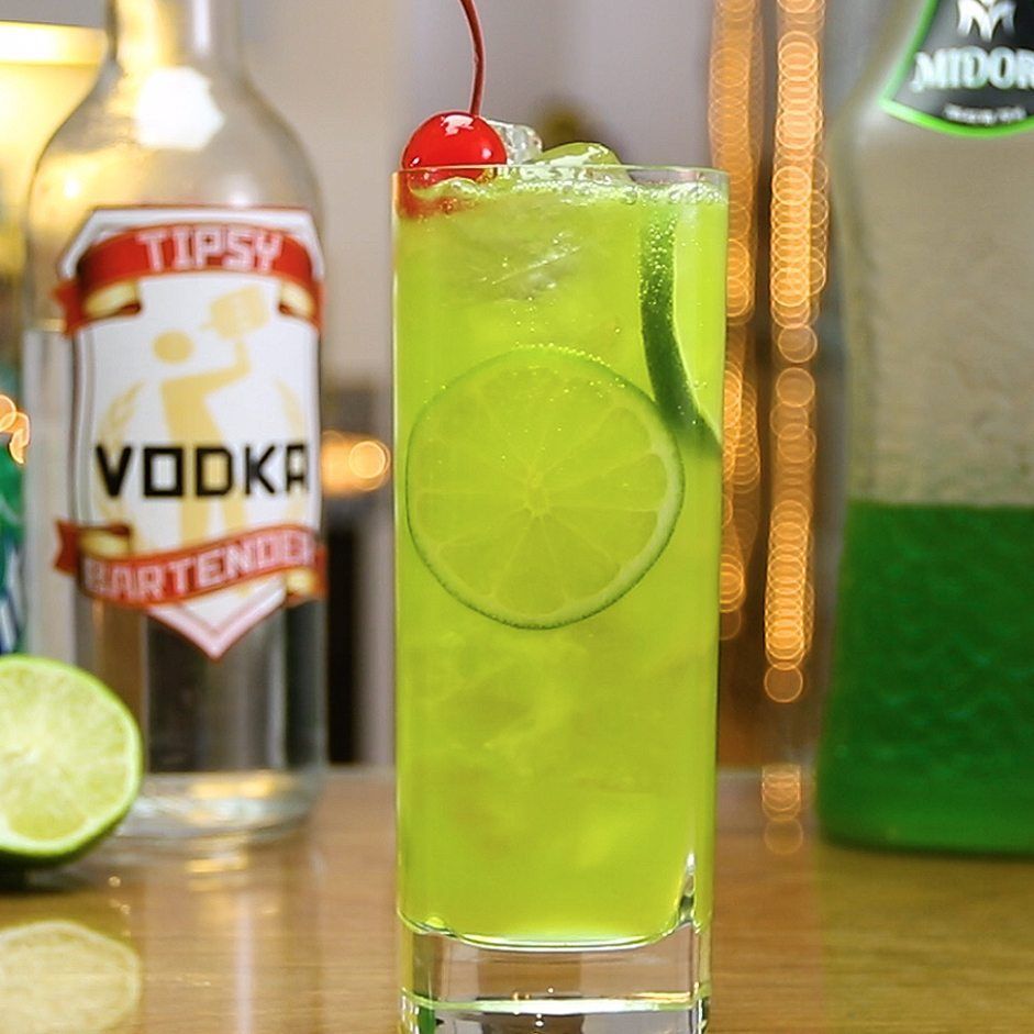 Frozen Midori Sour - Tasty Cocktail Recipes