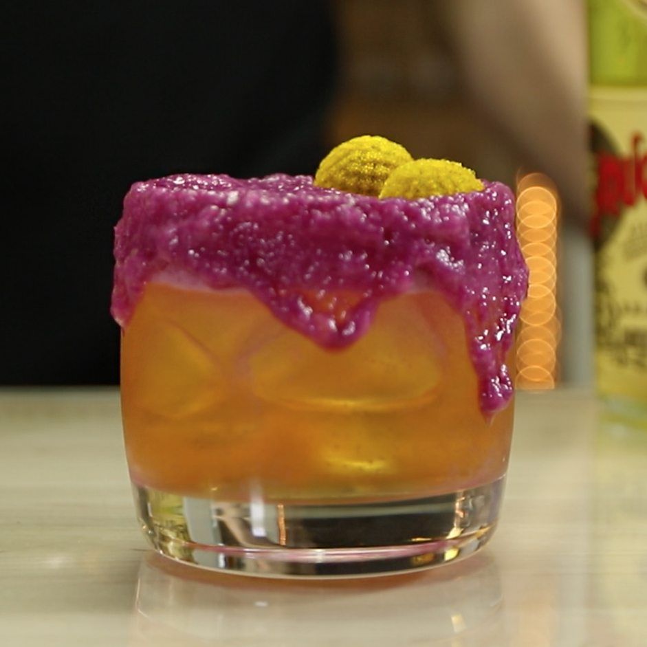 Orange And Purple Cocktail Recipe