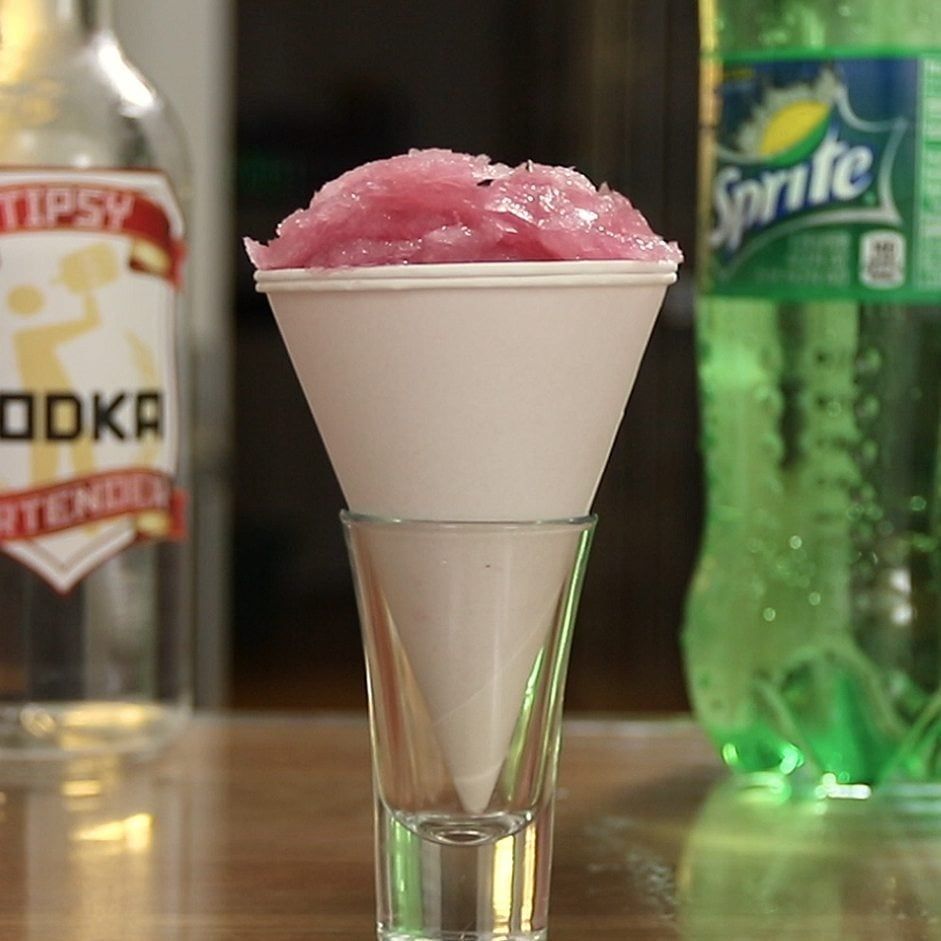 Pink Lemonade Vodka Snow Cone Cocktail Recipe
