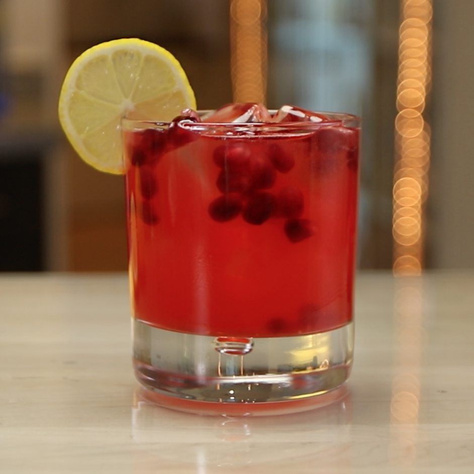 Pomegranate Whiskey Sour Cocktail Recipe