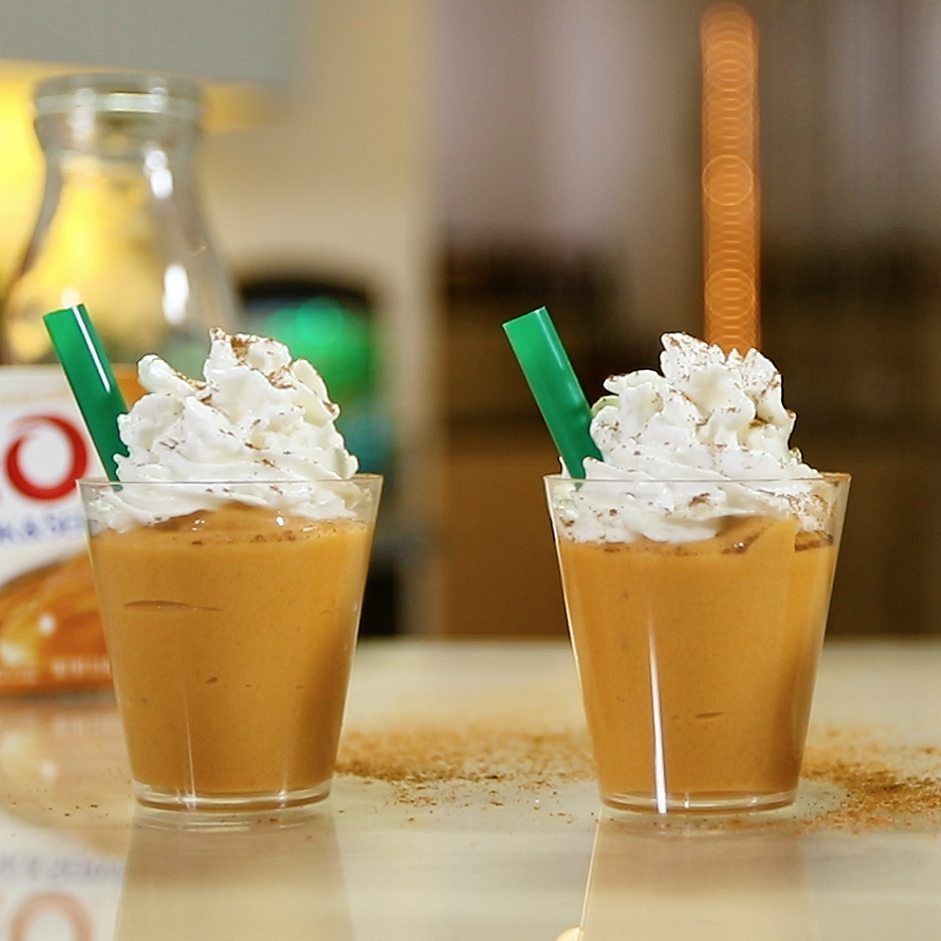 Pumpkin Spice Latte Pudding Shots Cocktail Recipe
