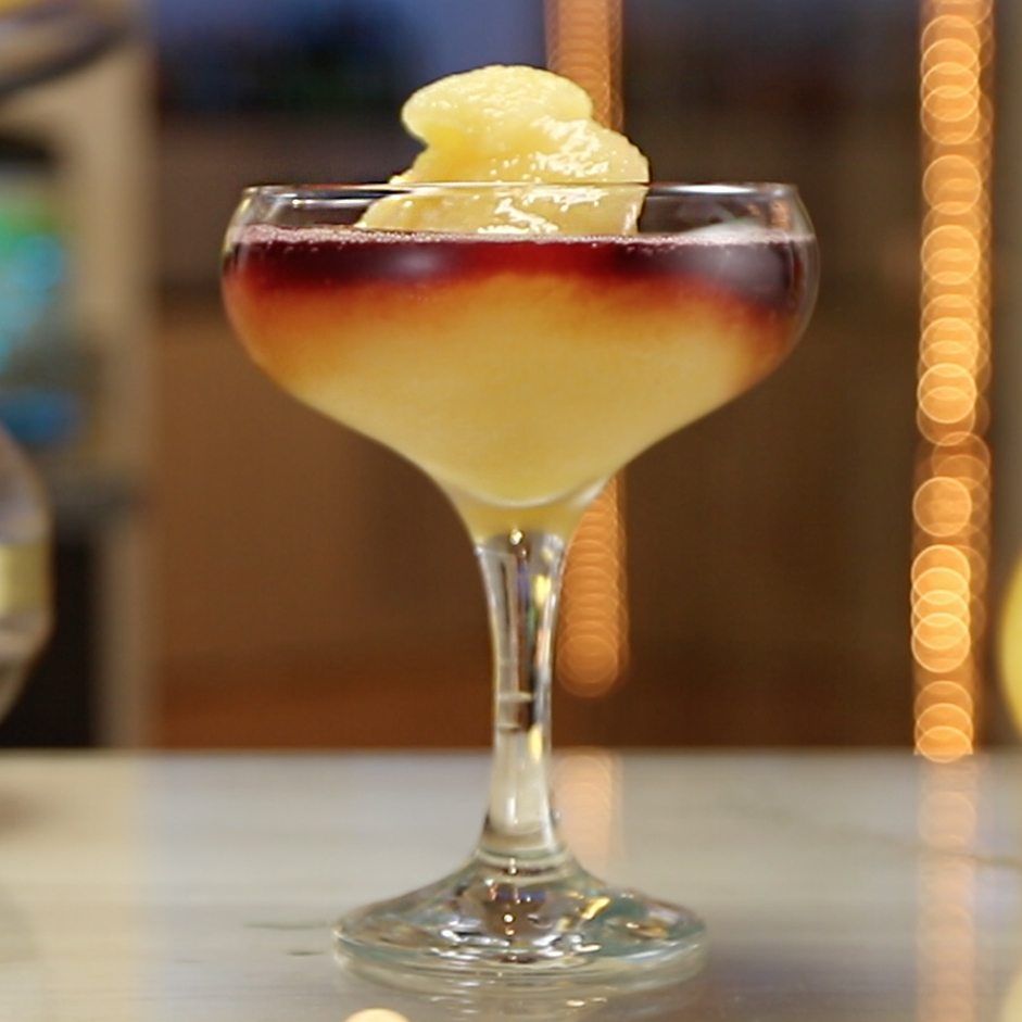 Red Wine Peach Bellini Cocktail Recipe