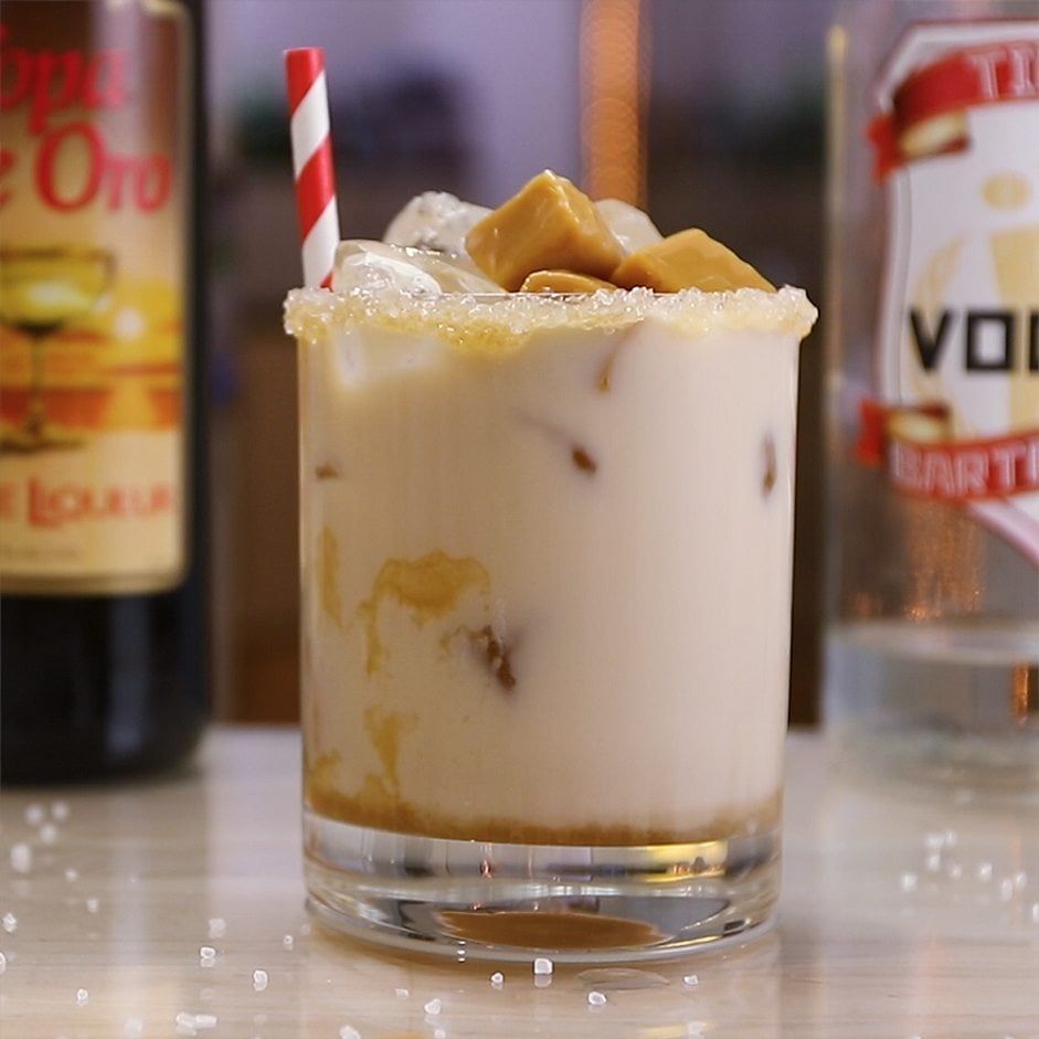 Salted Caramel White Russian Cocktail Recipe