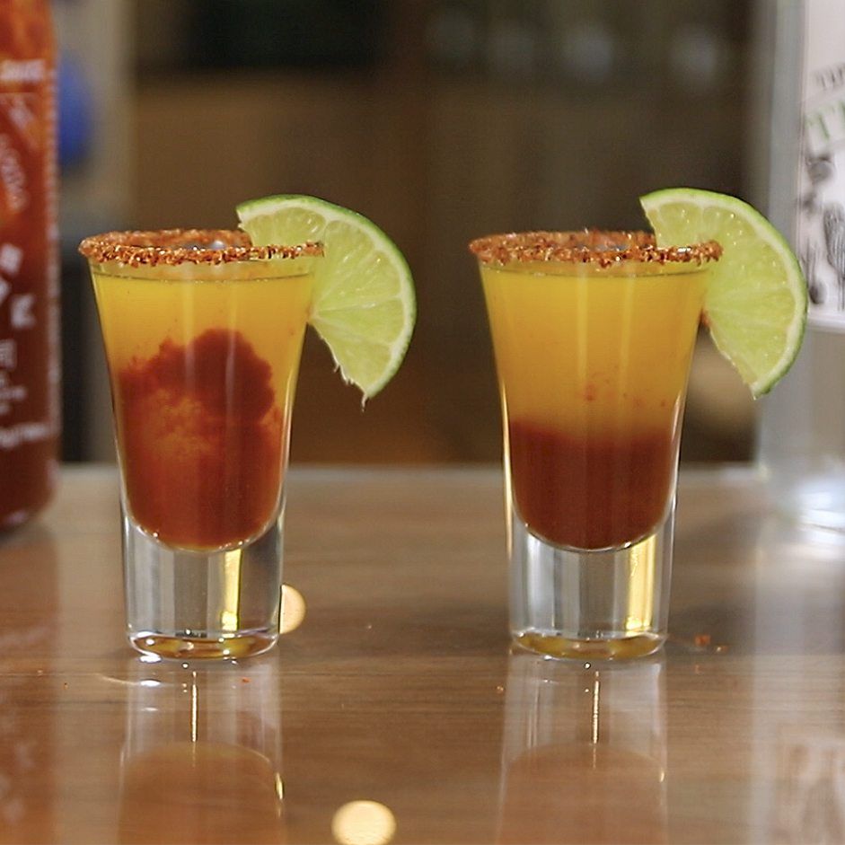 Spicy Mango Shots Cocktail Recipe