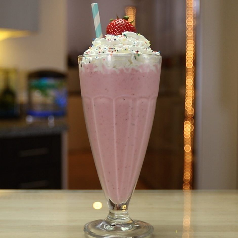 Spiked Strawberry Milkshake Cocktail Recipe