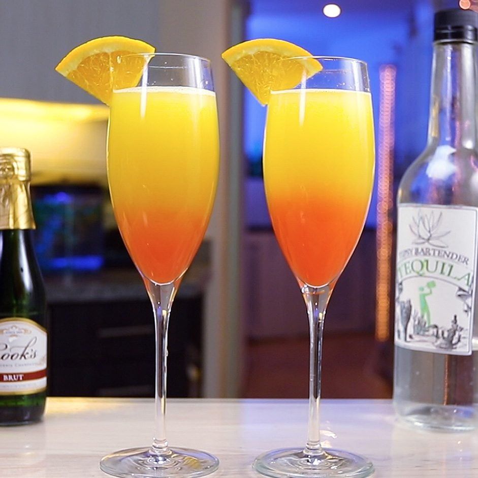 Tequila Sunrise Mimosa Cocktail Recipe