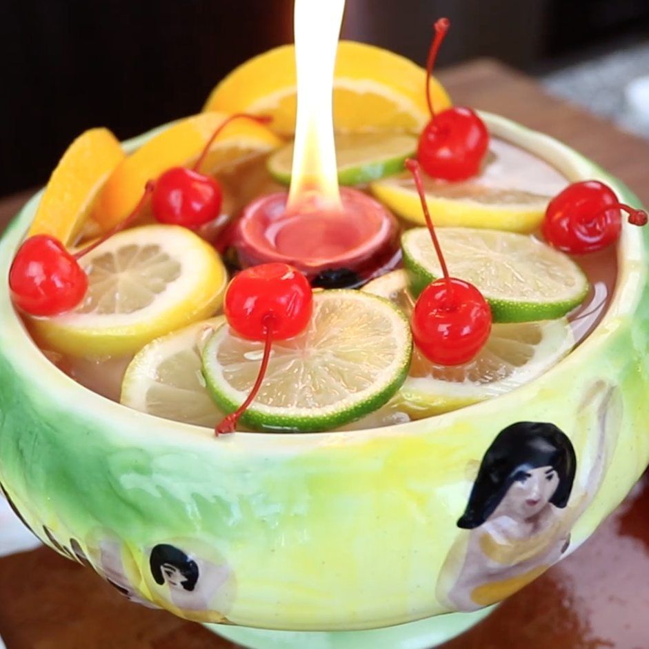 Volcano Bowl Cocktail Recipe
