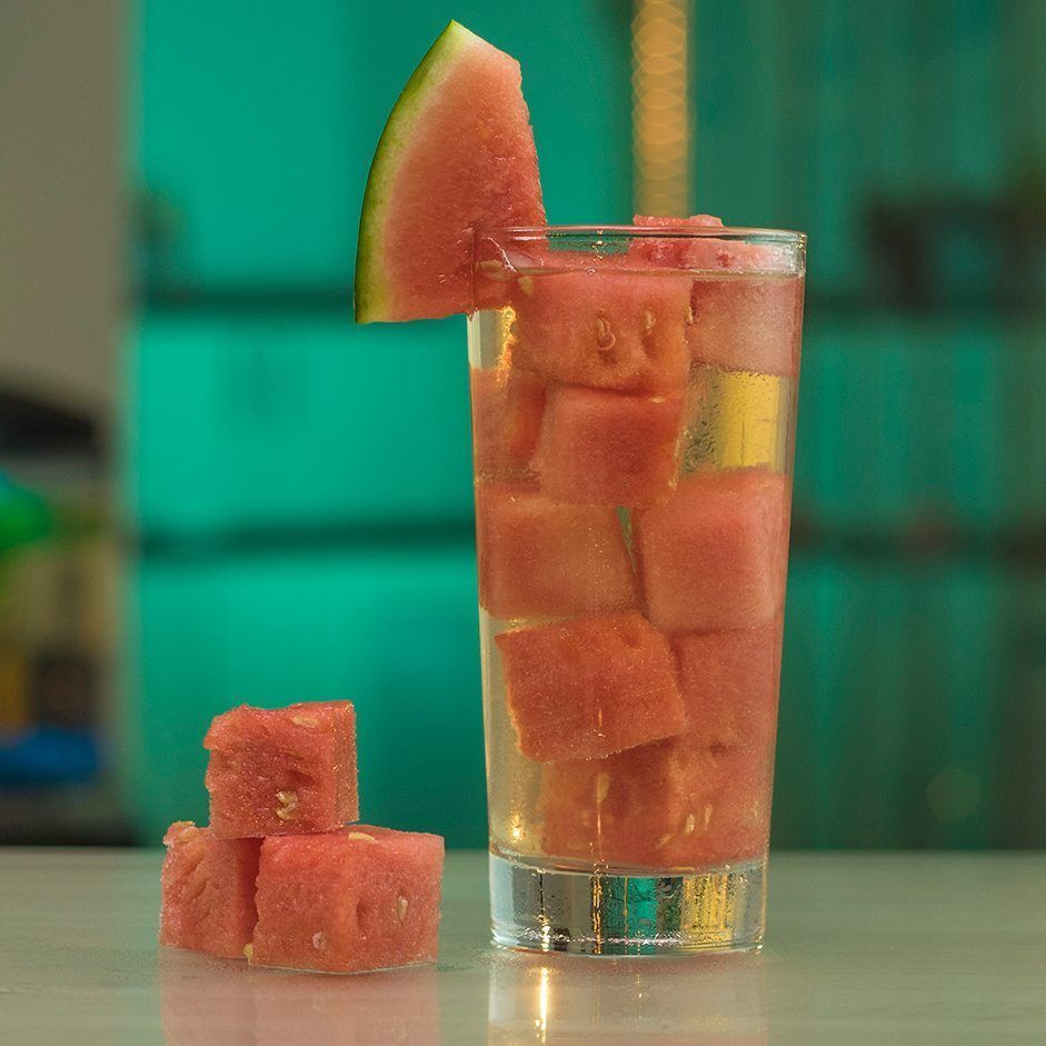 Watermelon Ice Cubes Cocktail Recipe