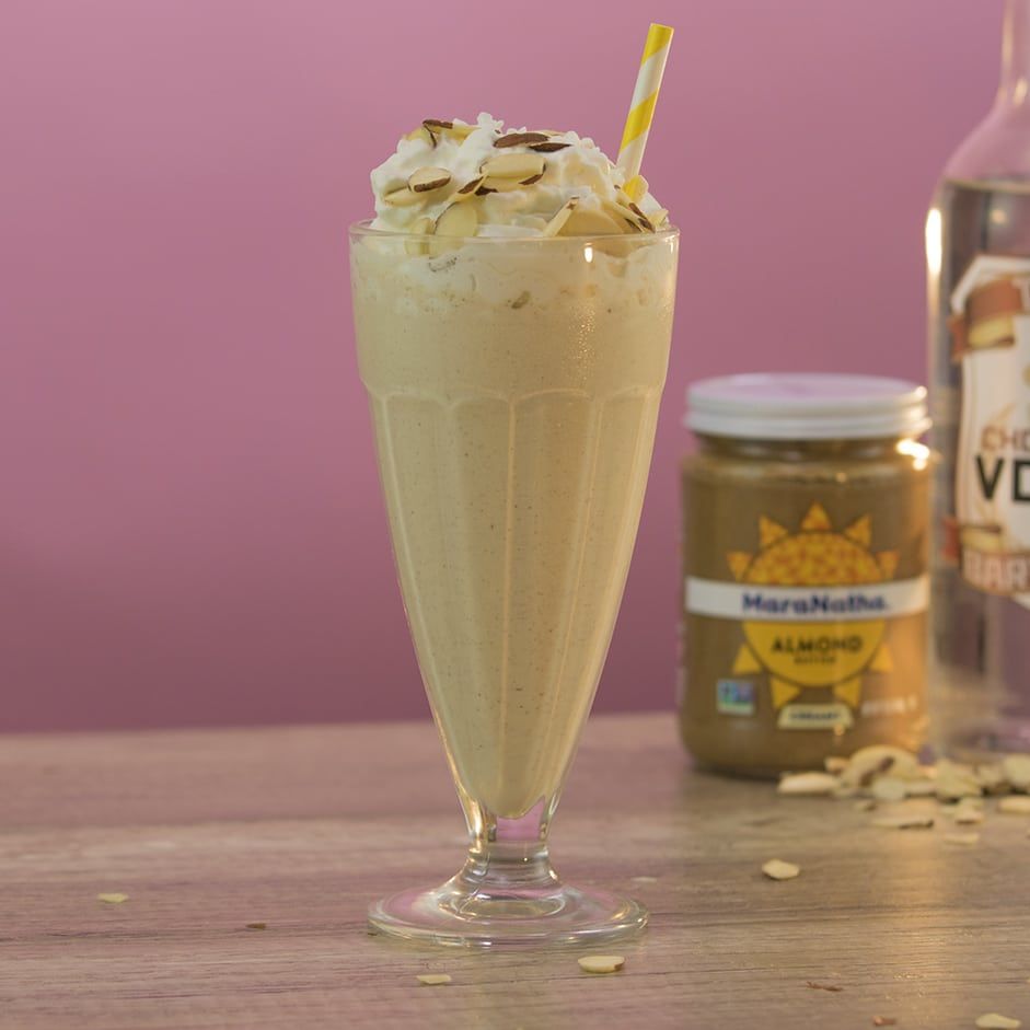 Chocolate Almond Butter Milkshake Cocktail Recipe