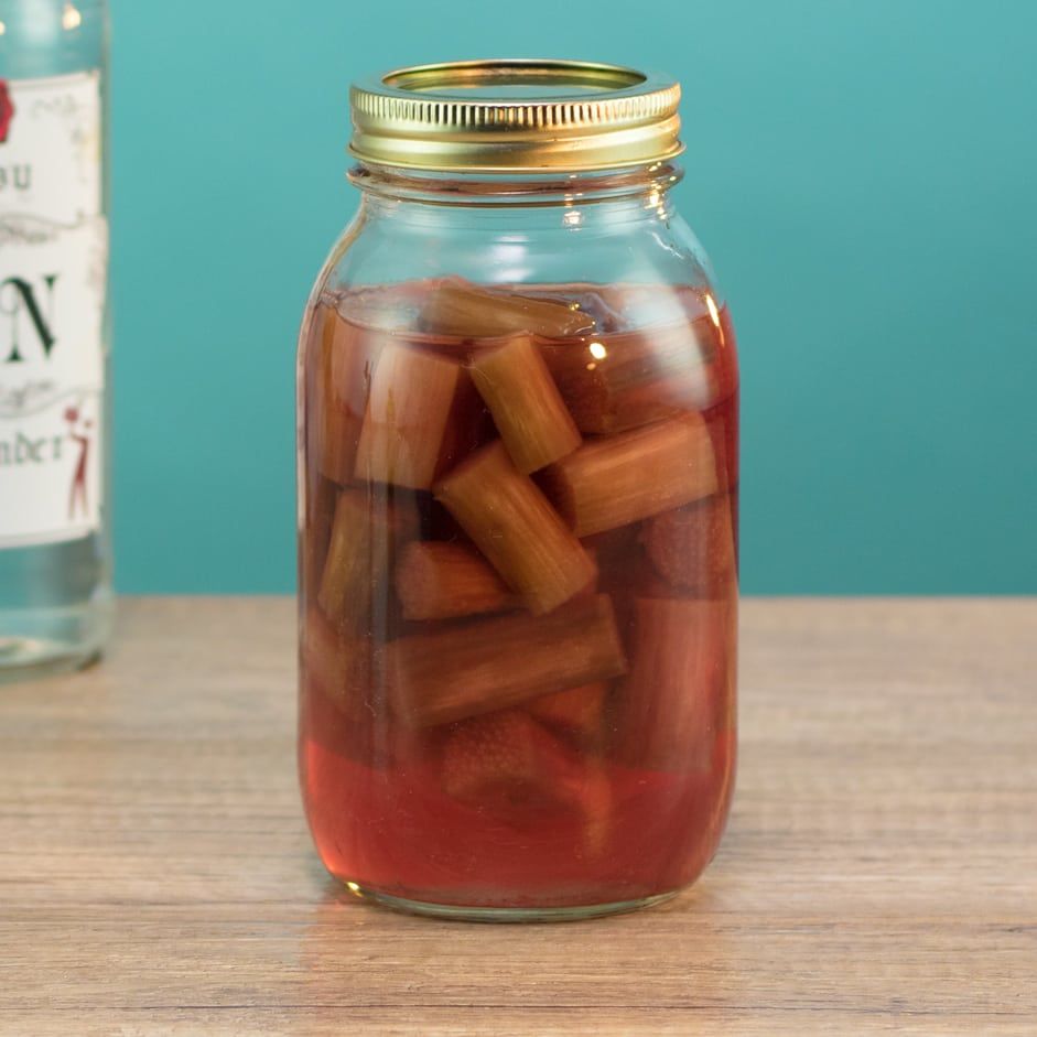 Rhubarb Infused Gin Cocktail Recipe