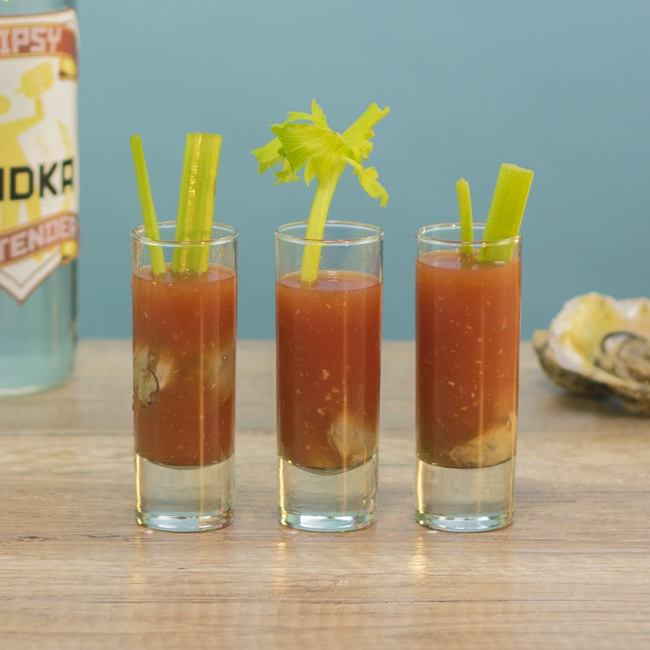 Bloody Mary Oyster Shooters Cocktail Recipe