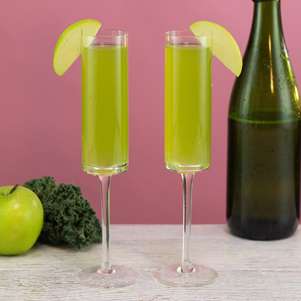 Apple Kale Mimosa Cocktail Recipe