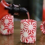 Candy Cane Shot Glasses with Candy Cane Vodka image