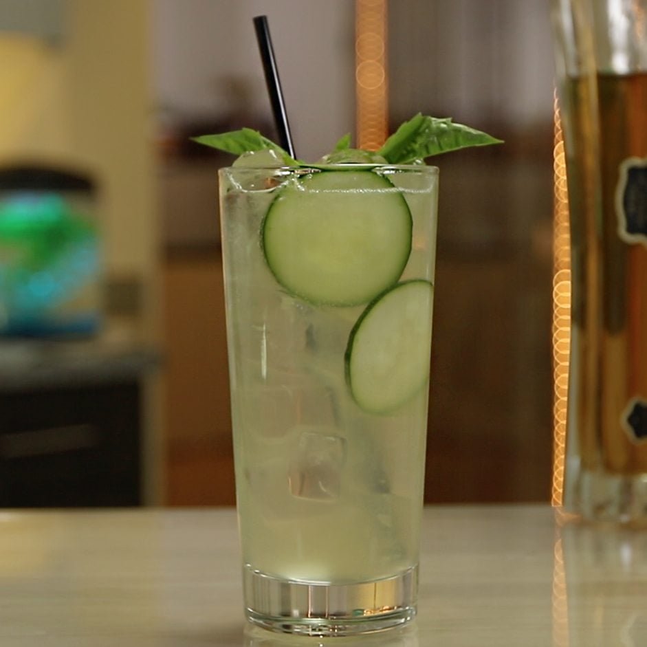 Cucumber Basil Gin & Tonic image
