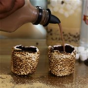 Marshmallow Shot Glasses with S’mores infused Vodka image
