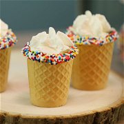 Mini Ice Cream Cone Shot Glasses image