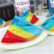Rainbow Watermelon Vodka Jello Shots image
