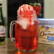 Strawberry Champagne Float image