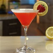 Strawberry Lemon Drop Martini image