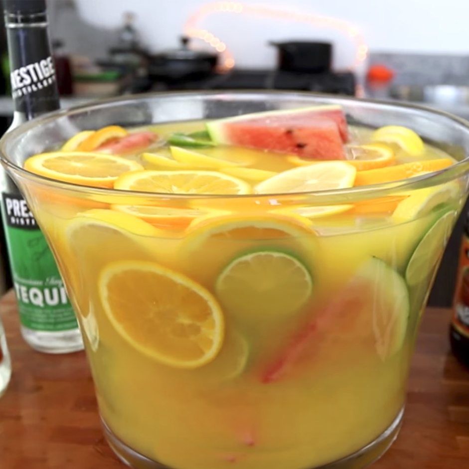 Cinco De Mayo Cadillac Margarita Bowl Cocktail Recipe