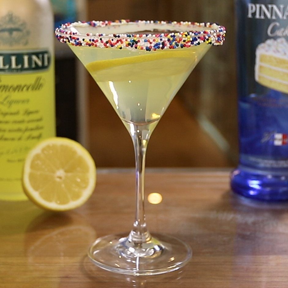 Lemon Cupcake Martini Cocktail Recipe