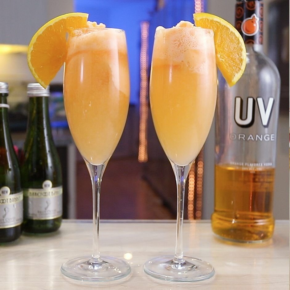 Orange Sherbet Mimosa Cocktail Recipe