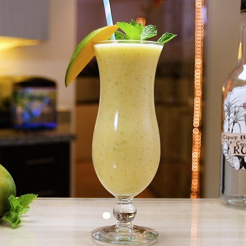 Pineapple Mint Mango Daiquiri Cocktail Recipe