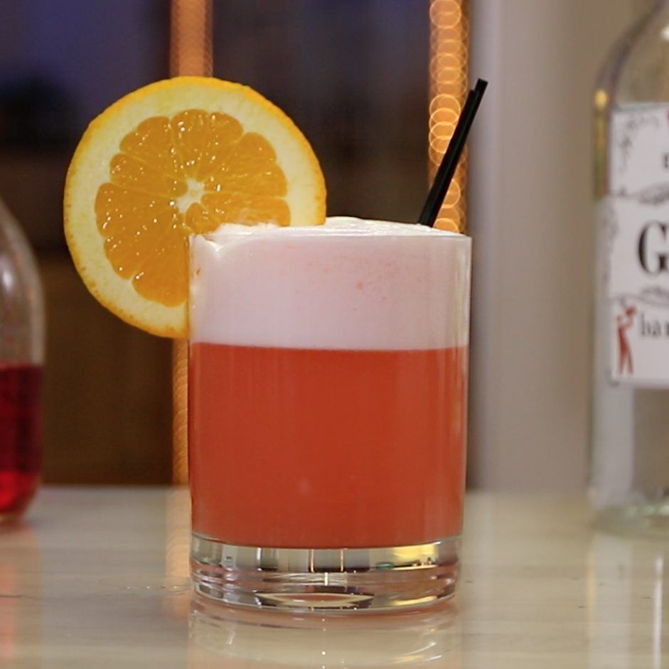 Pink Gin Fizz Cocktail Recipe