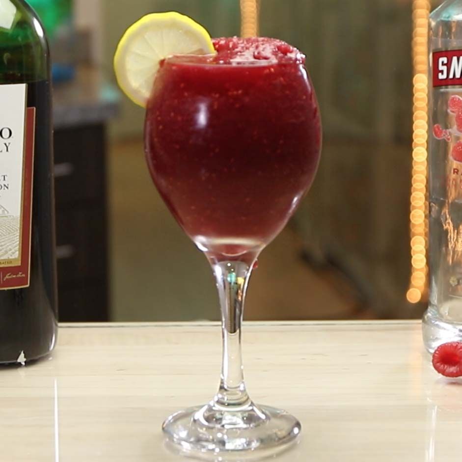 Red Raspberry Slushie Raspberry Red Wine Slushie Cocktail Recipe