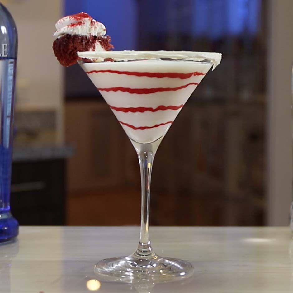 Red Velvet Cake Martini Cocktail Recipe