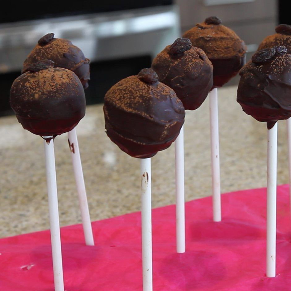 Rum Cake Lollipops
