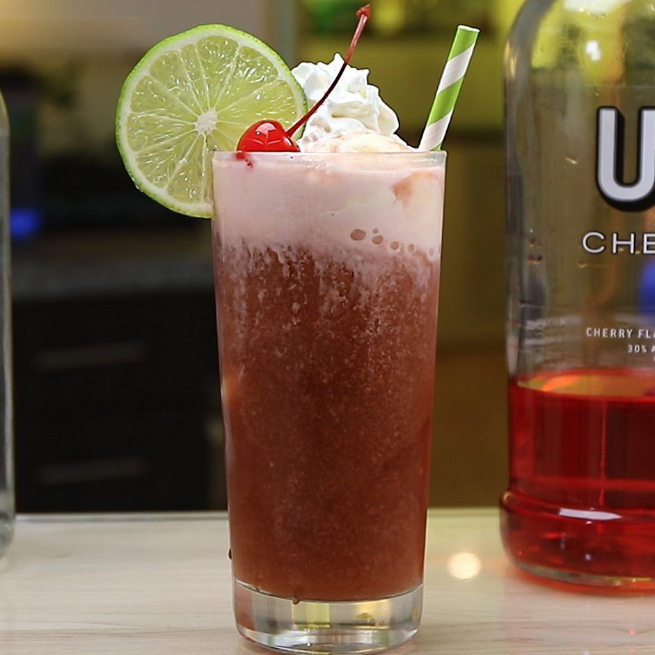Spiked Dr. Pepper Ice Cream Float