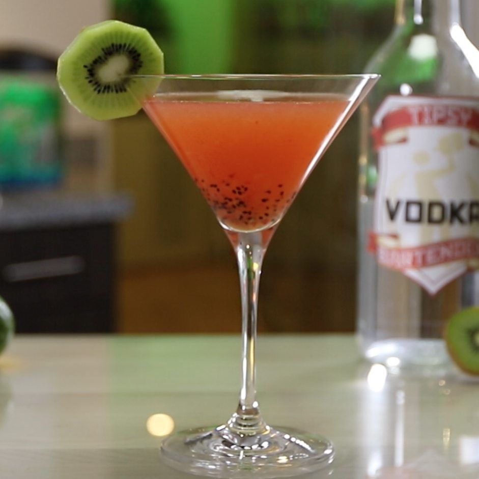 Strawberry Kiwi Martini Cocktail Recipe