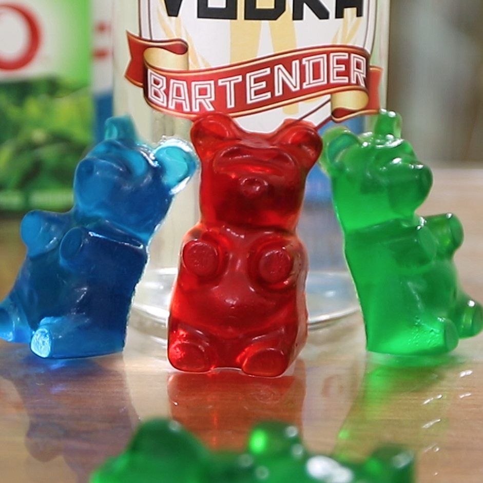 XXL Gummy Bear Jello Shots Cocktail Recipe