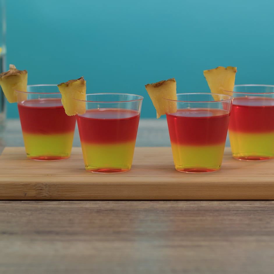 Lava Flow Jello Shots