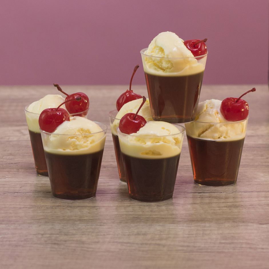 Root Beer Float Jello Shots