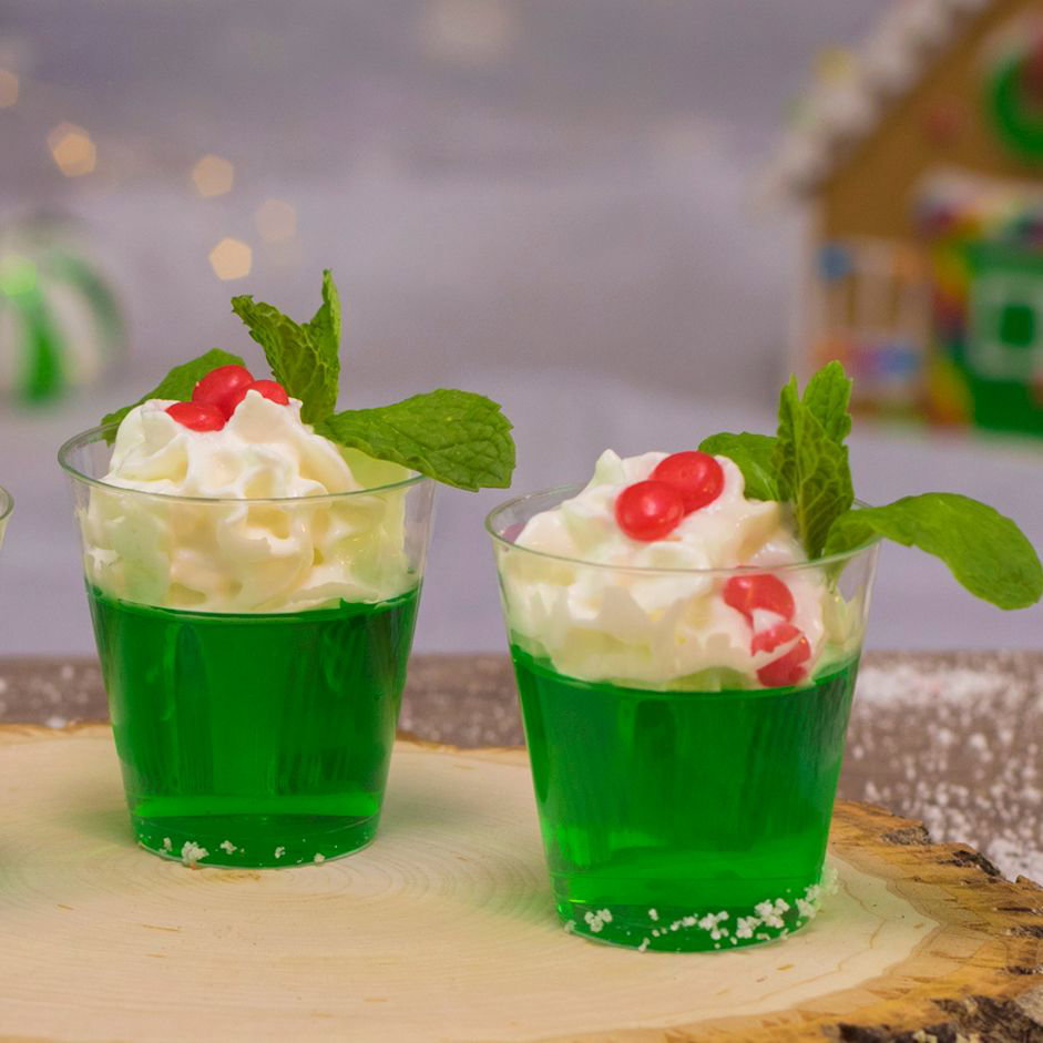 Mistletoe Jello Shots