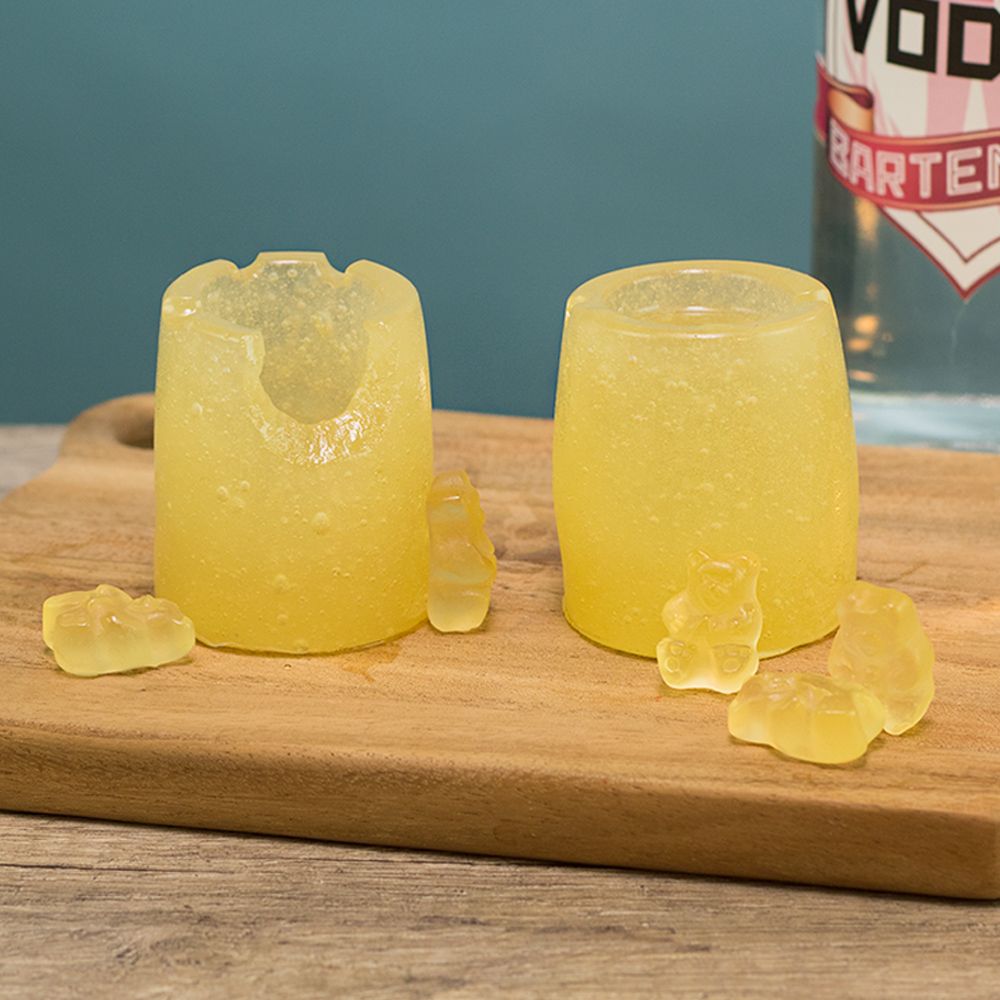White Gummy Bear Edible Shot Glass Cocktail Recipe
