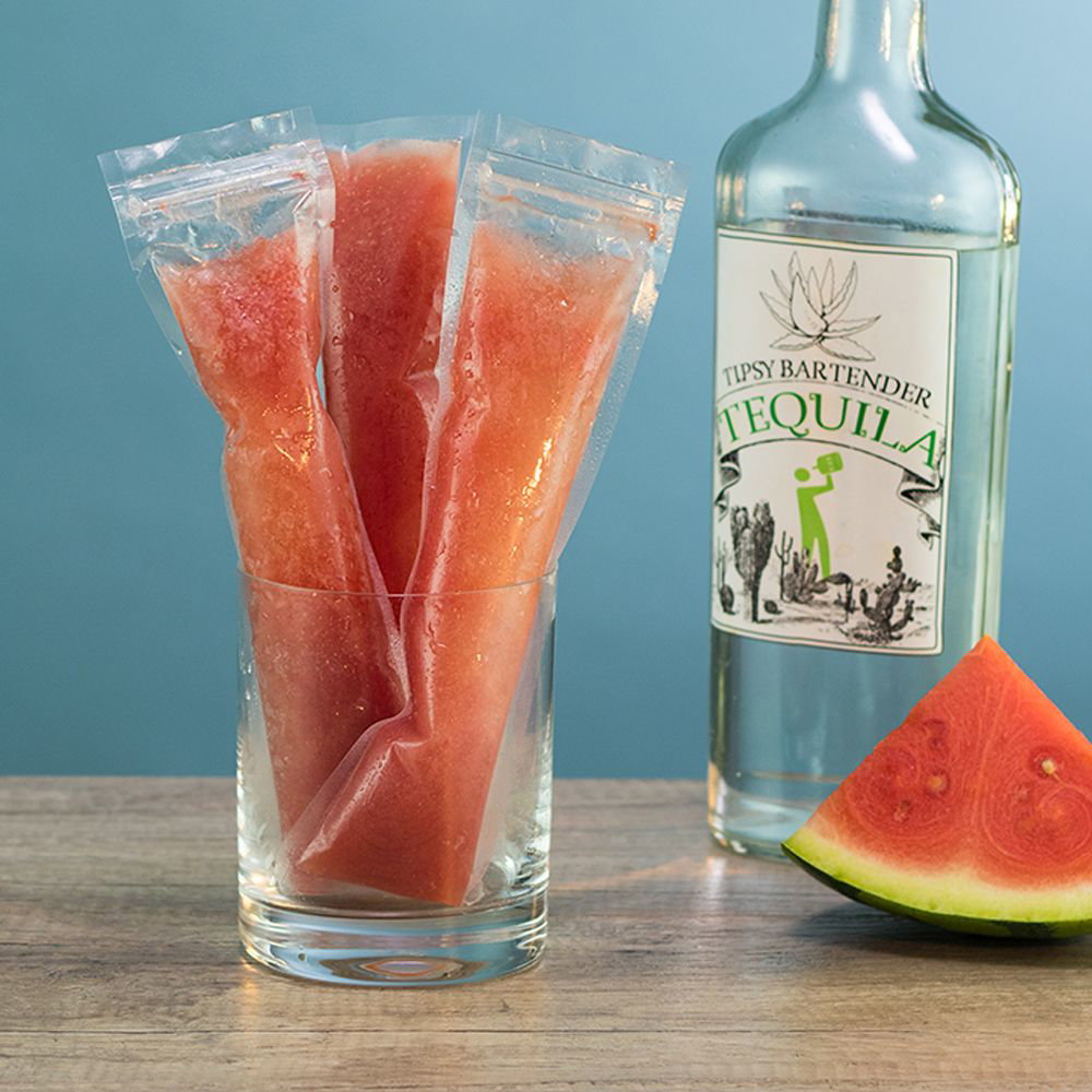 Watermelon Tequila Ice Pops