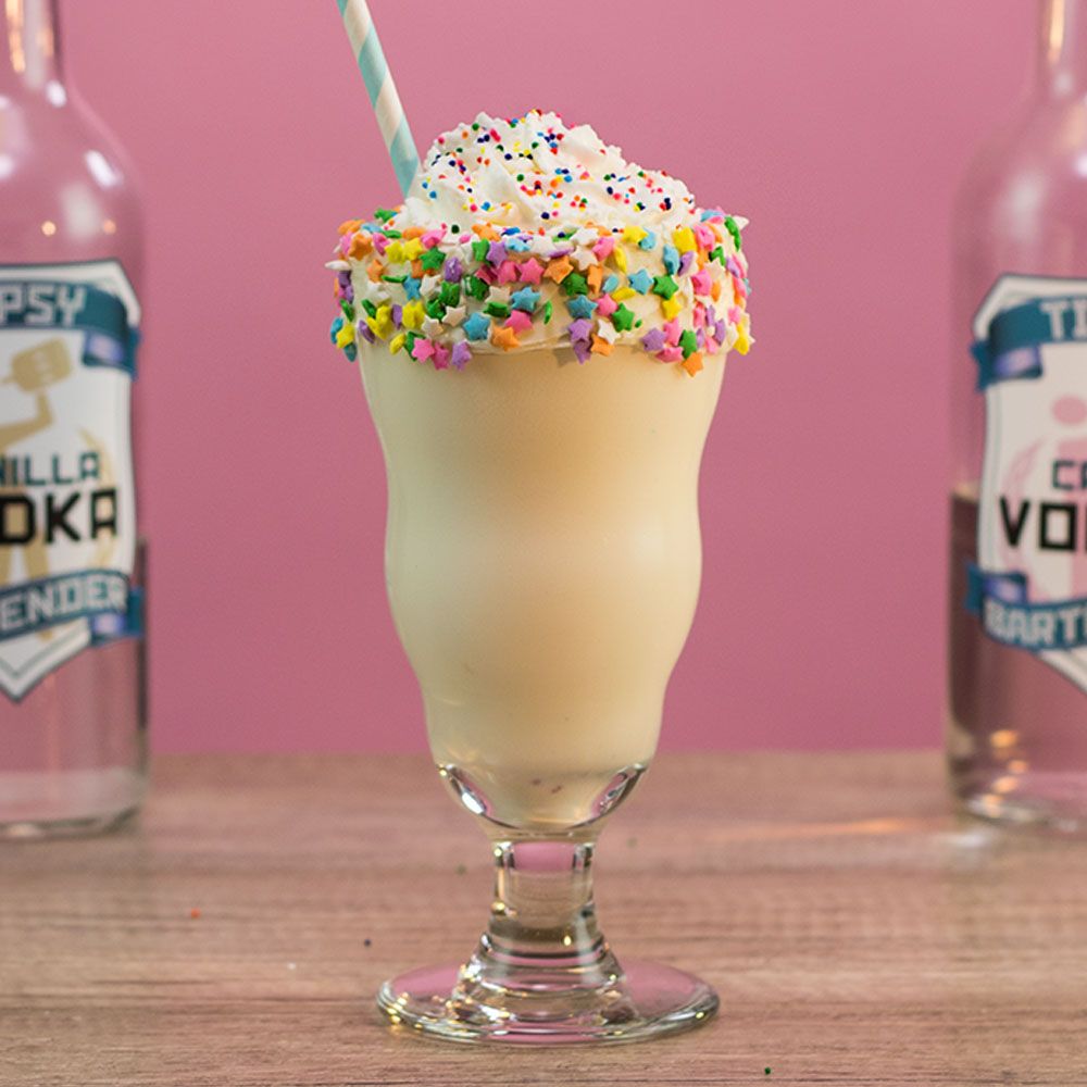 Funfetti Cake Batter Milkshake Cocktail Recipe