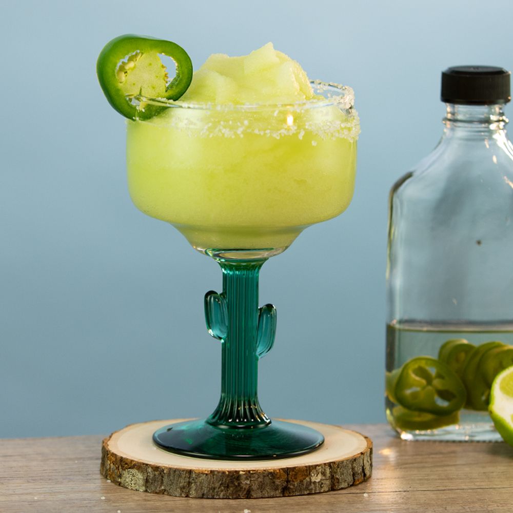 Honeydew Jalapeno Frozen Margarita Cocktail Recipe