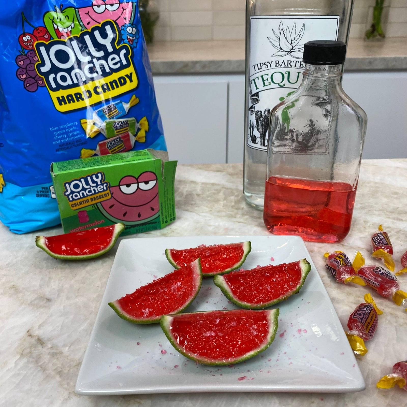 The Very Jolly Rancher Vodka Watermelon Jello Cocktail Recipe