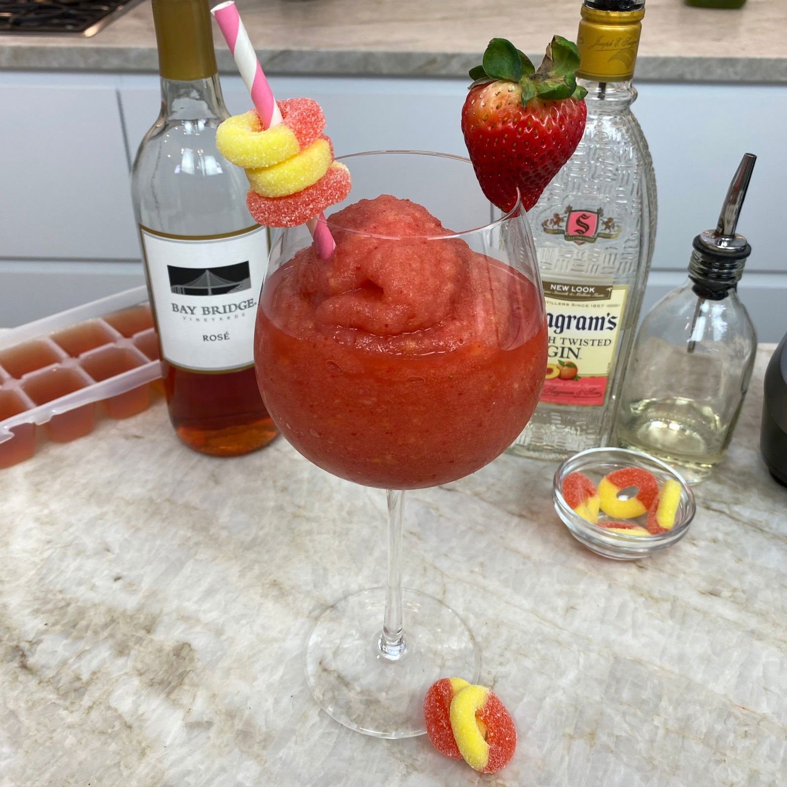 Peach Gin Slush Cocktail Recipe
