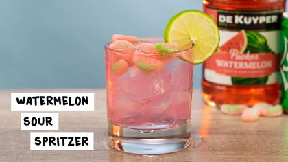 Watermelon Sour Spritzer Cocktail Recipe